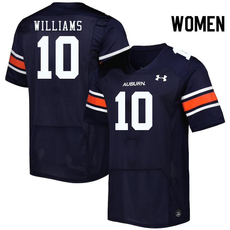 Women #10 Amaris Williams Auburn Tigers College Football Jerseys Stitched-Navy